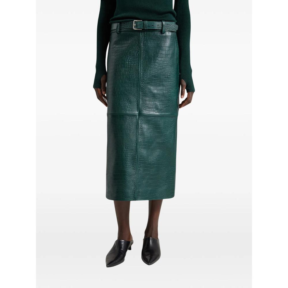 midi Taney Croc leather skirt 2