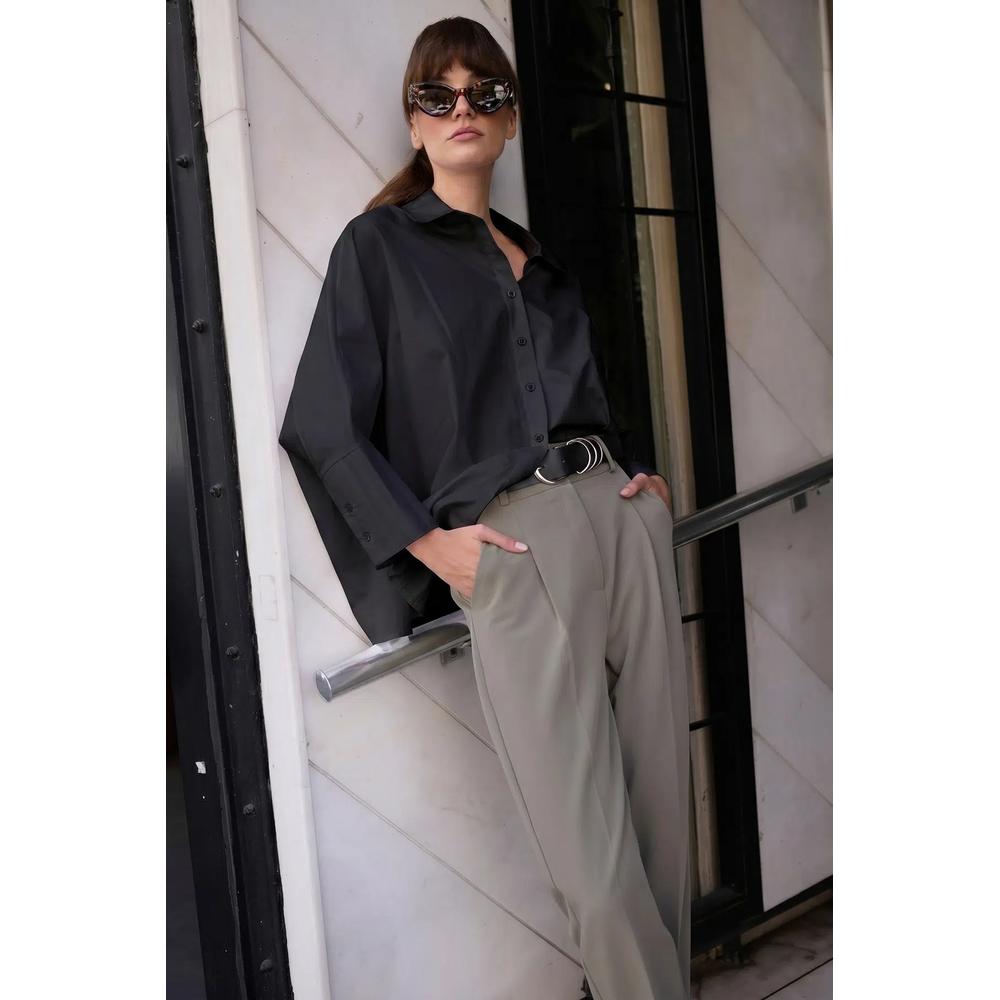 Рубашка Black Wide Cuff Oversize Woven 5