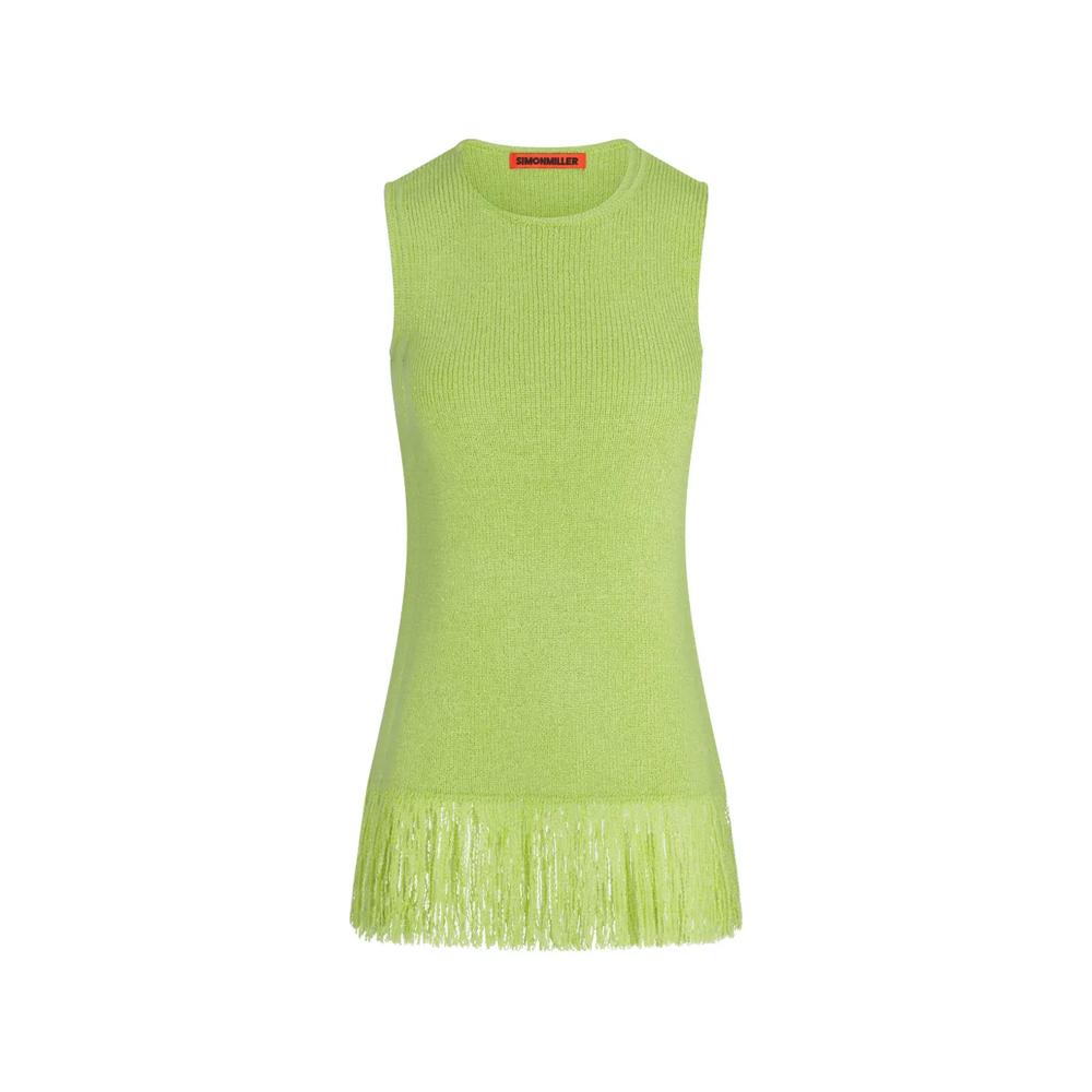 Lisel fringe-trim sleeveless top 1