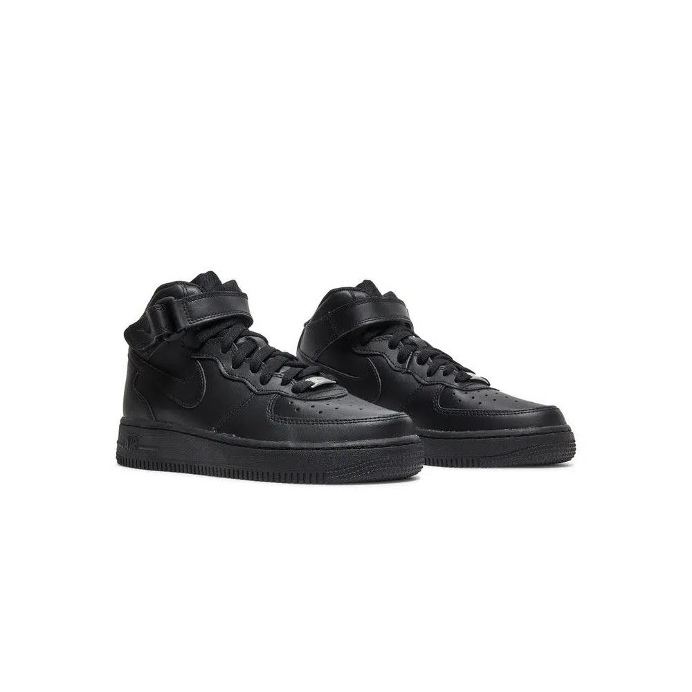 Кроссовки Nike Air Force 1 Mid LE GS 'Triple Black' 8