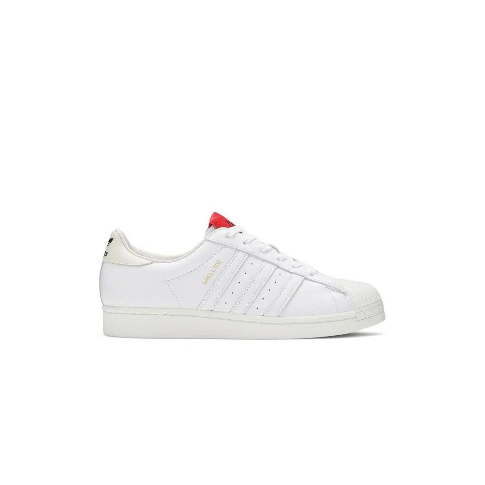 Кроссовки 424 x adidas Superstar Shell Toe 'White Scarlet' 1