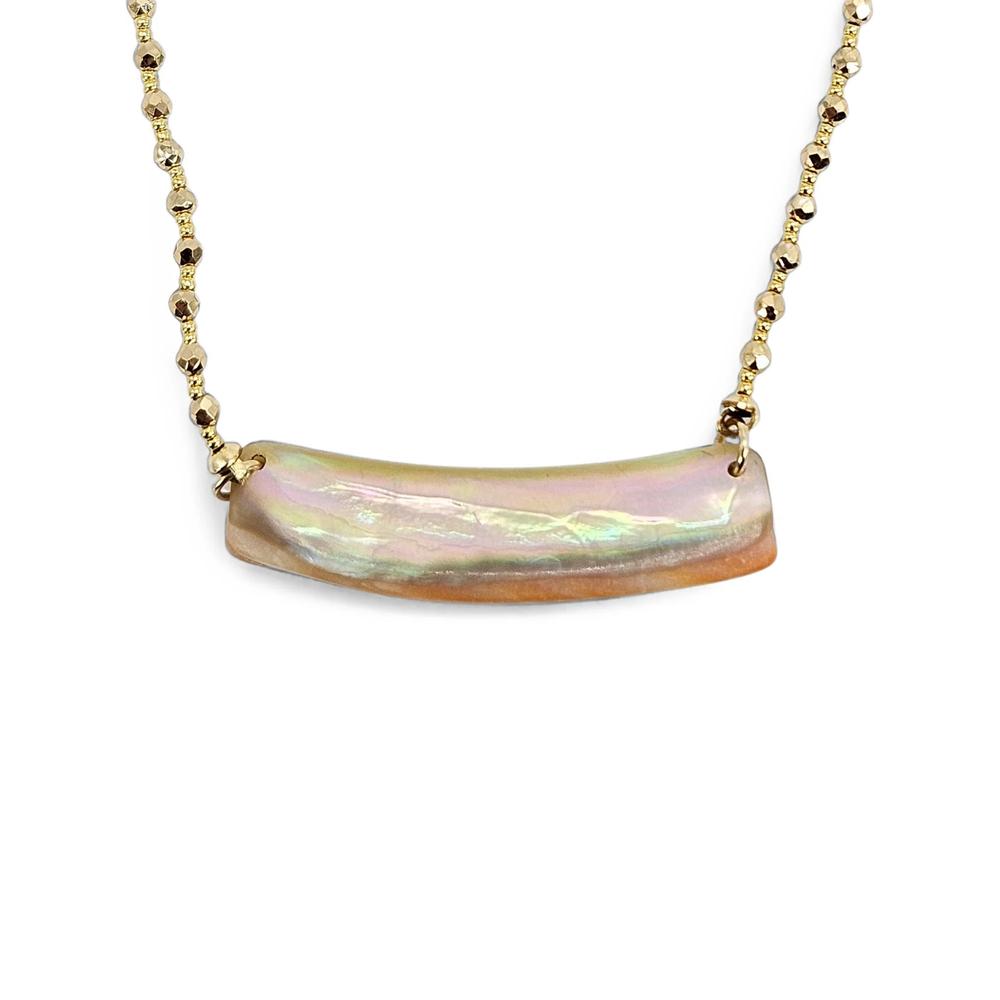 abalone bar pendant necklace 2