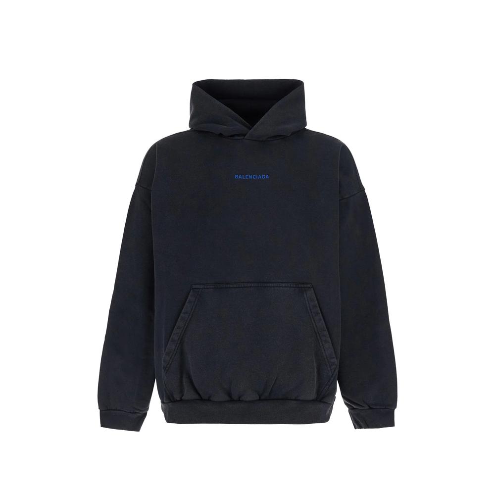 logo-embroidered hoodie 1