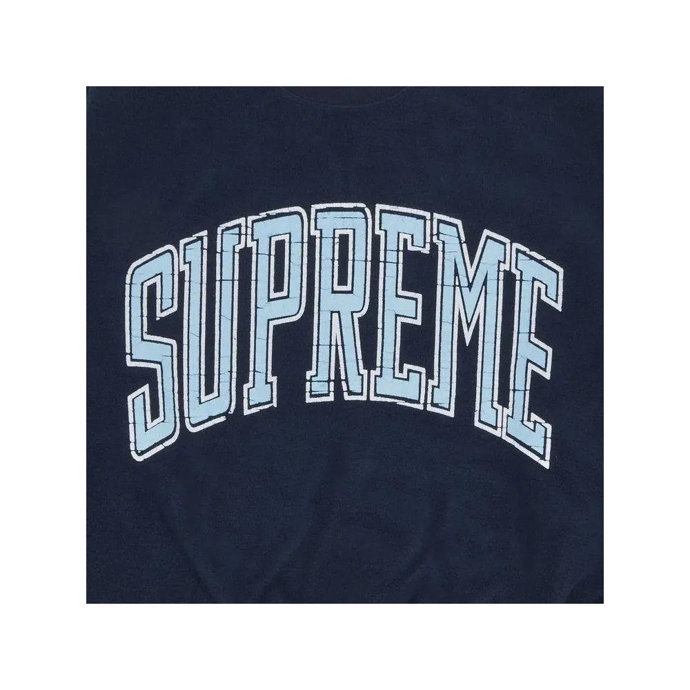 Круглые воротники Supreme Inside Out Crewneck 'Navy' 3
