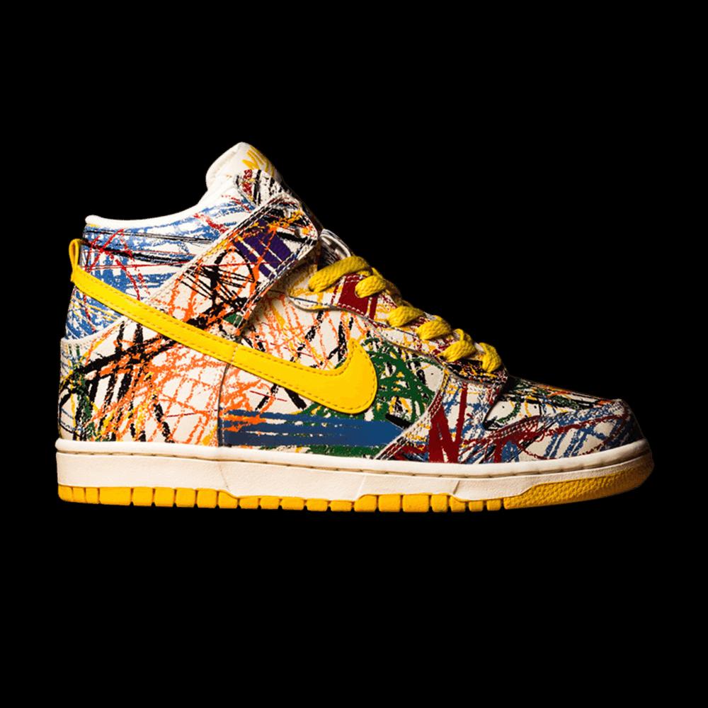 Кроссовки Nike Dunk Hi Premium QS GS 'Scribble' 1