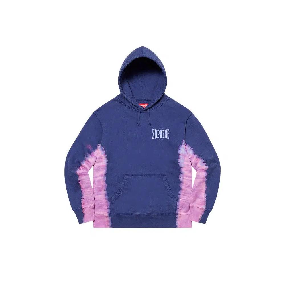 Худи Supreme Bleached Hooded Sweatshirt 'Dark Royal' 1