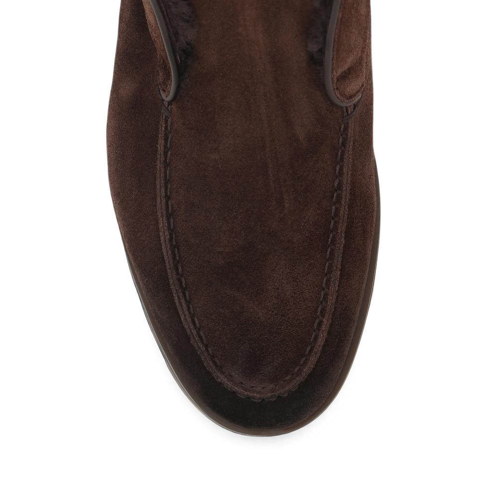 calf suede slip-on ankle boots 4