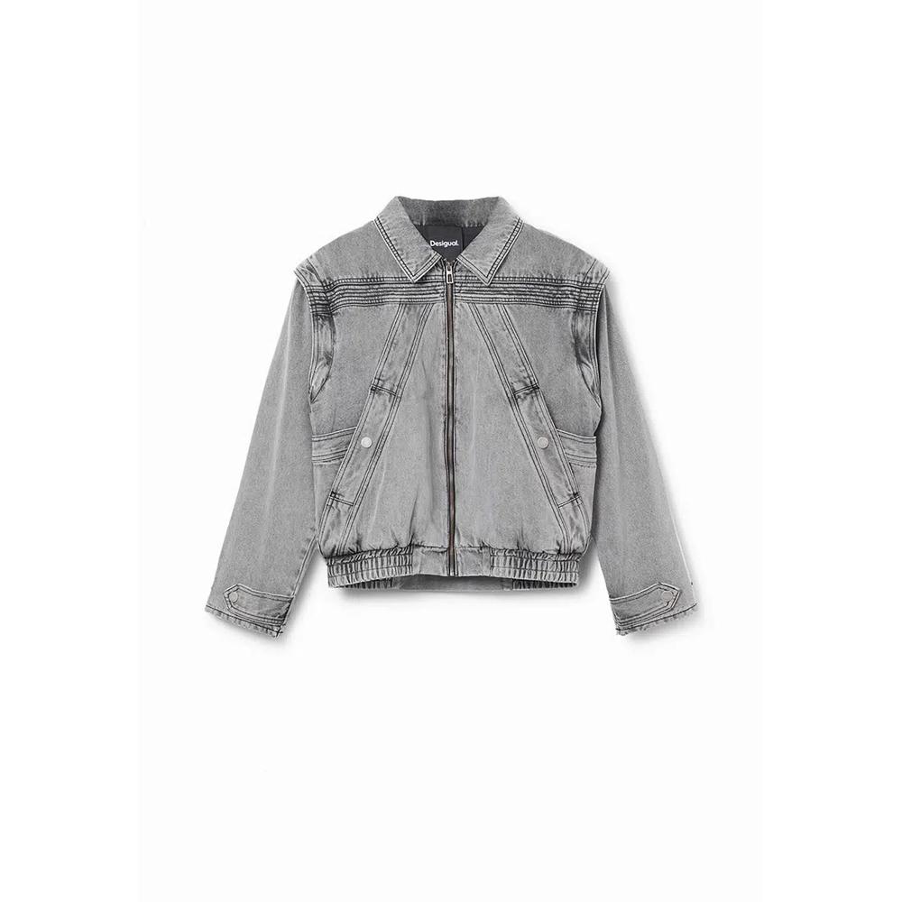 Женская джинсовая куртка Desigual с отстегивающимися рукавами. 5