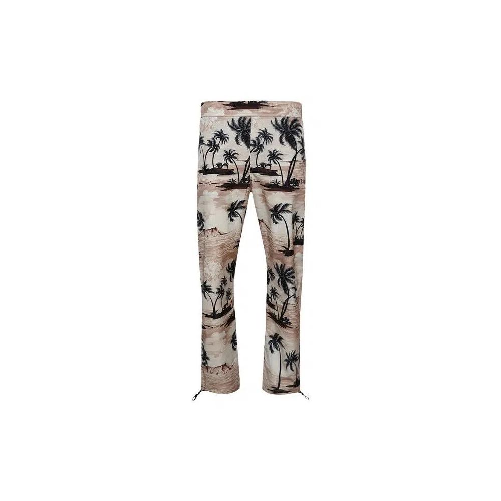 Брюки Palm Angels Hawaiian Dream Aftersports 'Beige/Black' 1