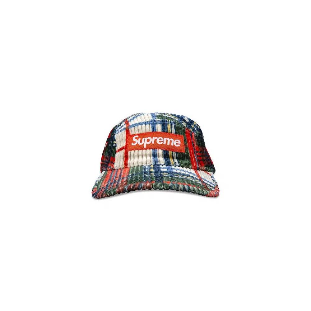 Кепки Supreme Corduroy Camp Cap 'Plaid' 1