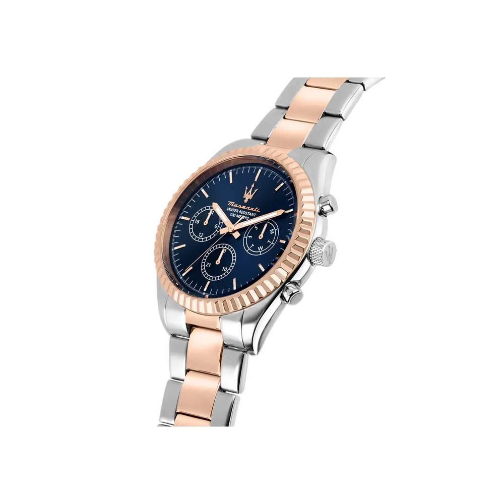 【2 года гарантии】 Maserati Competizione 43mm Мужские кварцевые часы с люминесцентным циферблатом и стрелками R8853100040 4