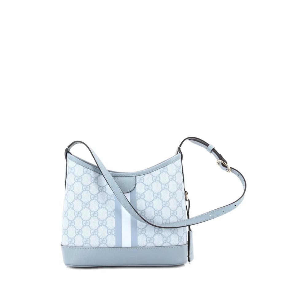 Маленькая сумка на плечо Ophidia Open Bucket Bag из канваса с узором GG 2