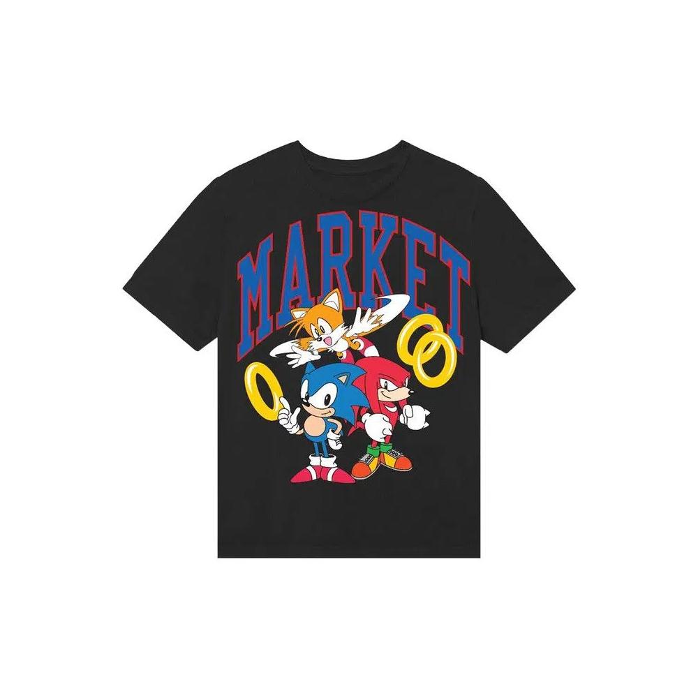 Tops Market x Sonic Group Футболка «Black» 1