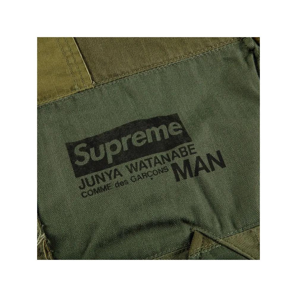 Пуховики Supreme x Junya Watanabe x Comme des Garçons MAN Patchwork Puffy Jacket 'Olive' 3