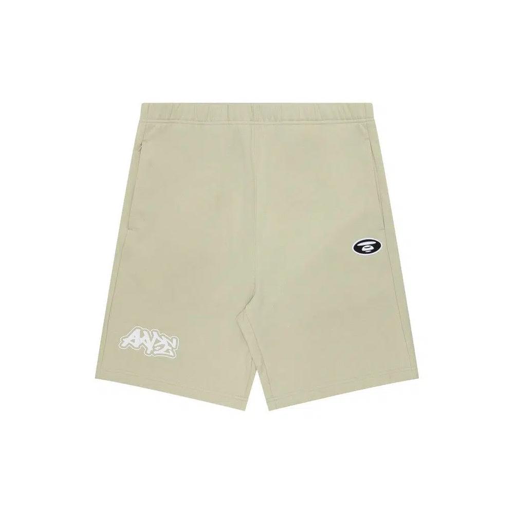 Шорты AAPE Moonface Sweatshorts 'Green/Grey' 1