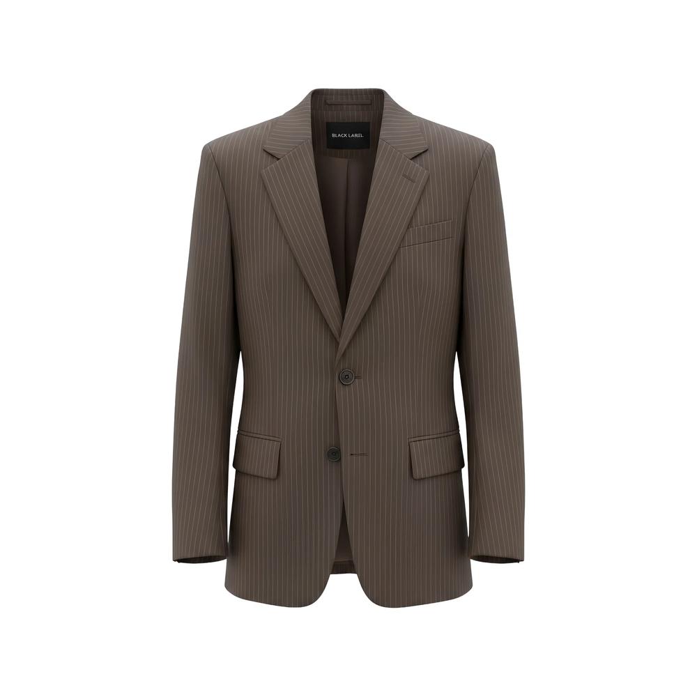 pinstripe-print blazer 1