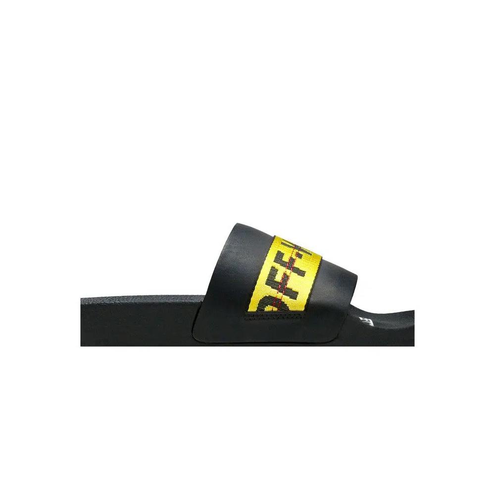 Слайды Off-White Sliders 'Black Yellow' 2