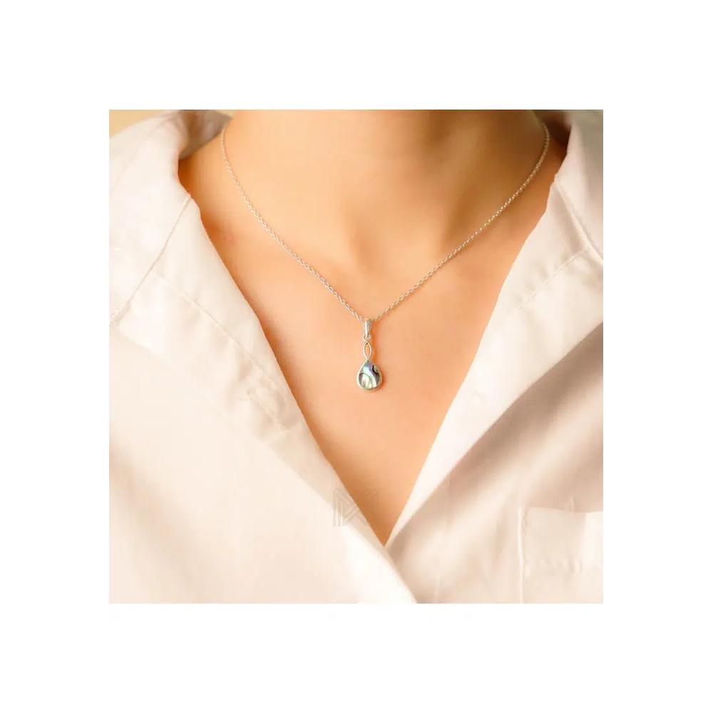 Серебряная подвеска Millennia 2000 Abalone Shell Droplet из серебра 925 пробы 3