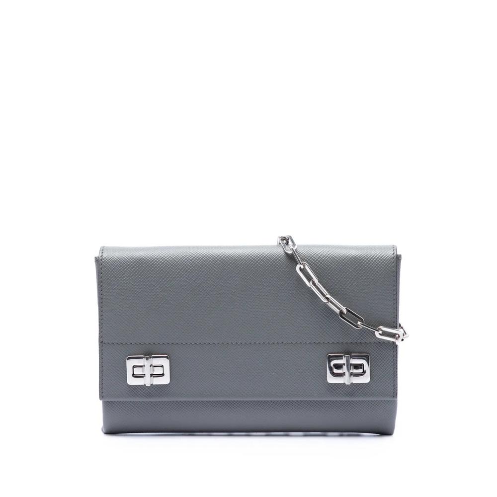 Сумка через плечо Saffiano Cuir Twist Lock Chain Flap (2013-2026 годы) 1
