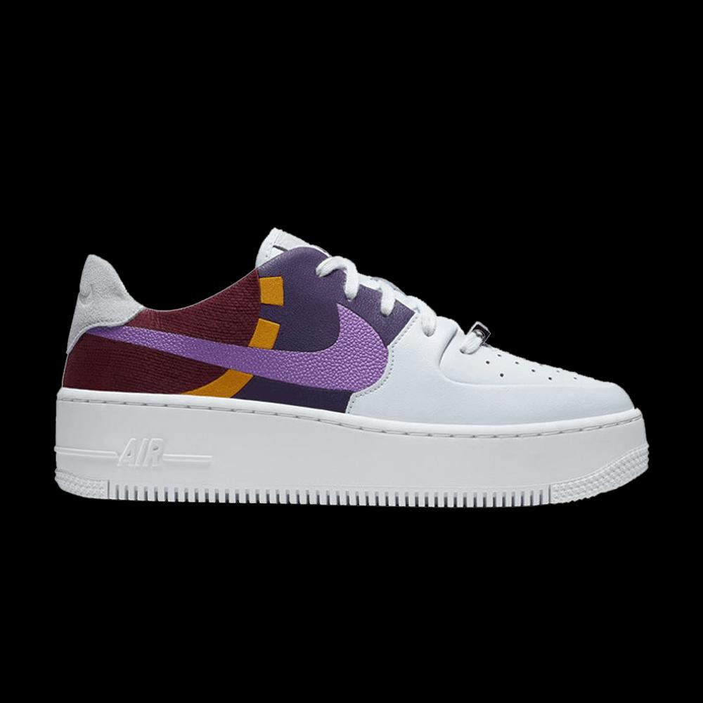 Кроссовки Nike Wmns Air Force 1 Sage Low LX 'Grey Dark Orchid' 1