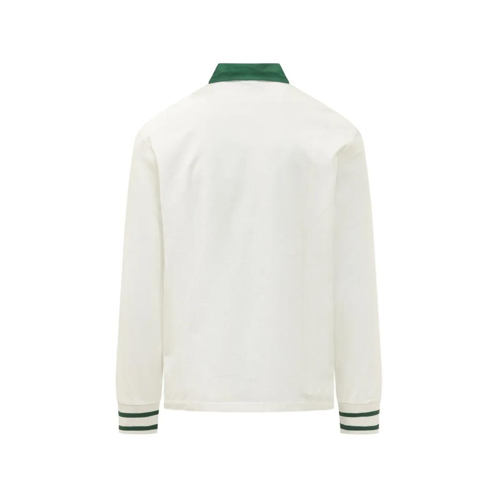 slogan-print long-sleeved polo shirt 2