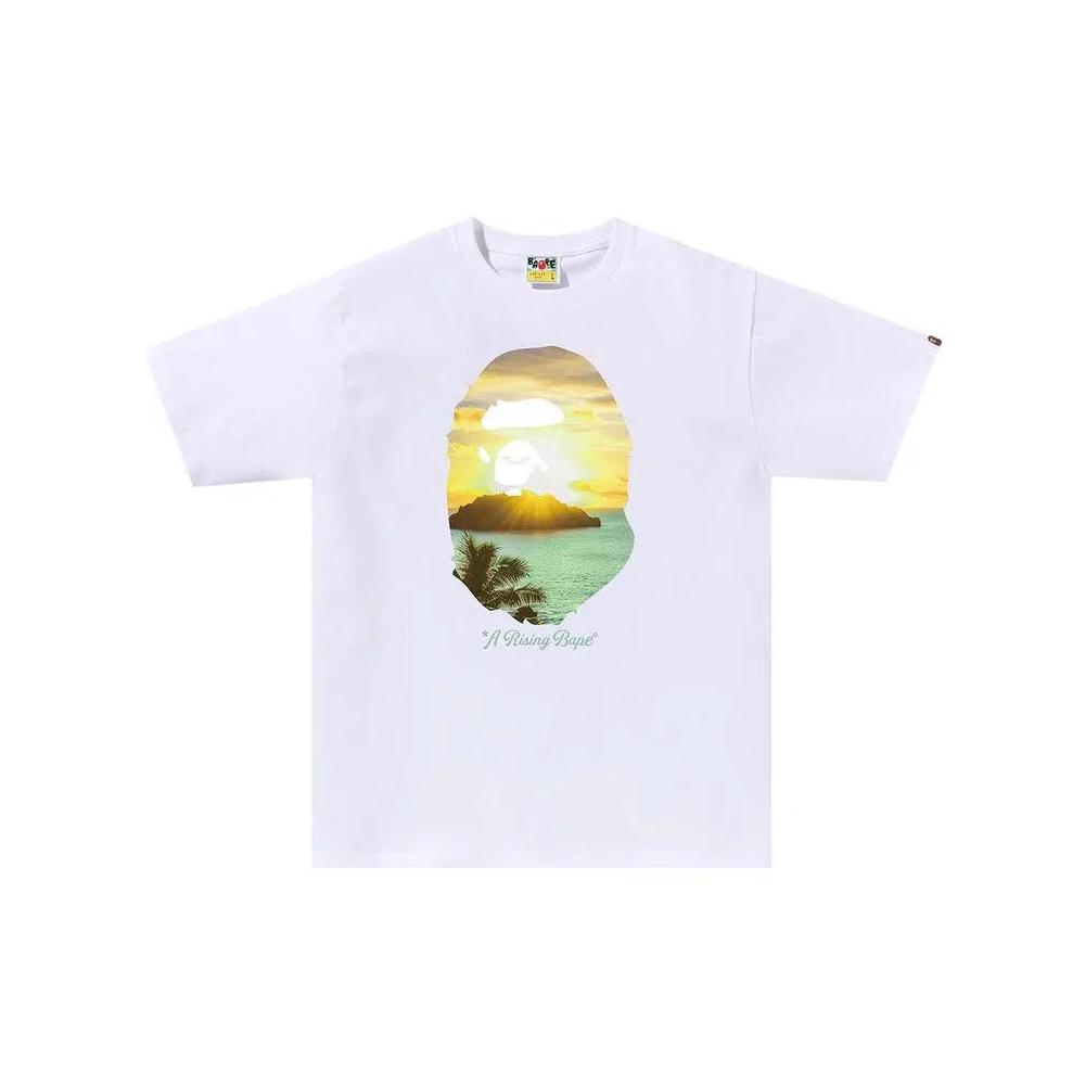 Футболка BAPE A Rising Bape Photo Tee 'Белый' 1