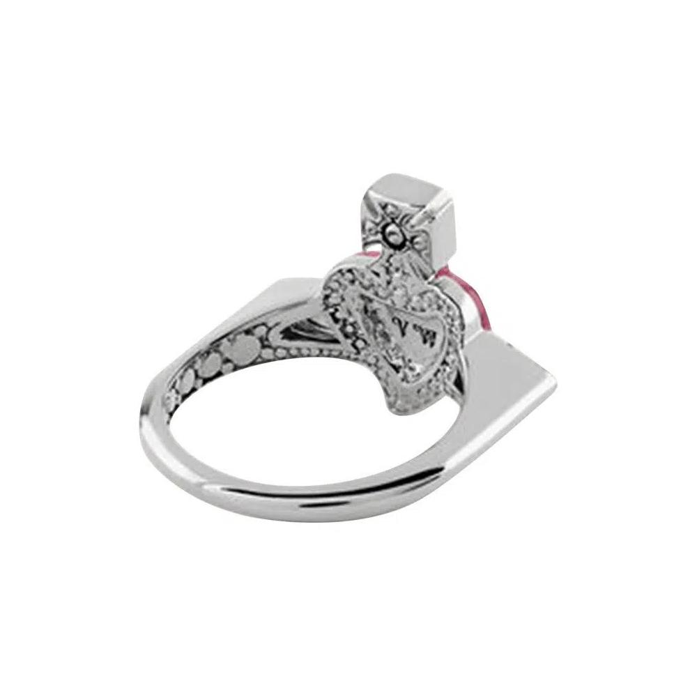 Кольца Vivienne Westwood New Diamante Heart Ring 'Crystal/Light Rose' 2