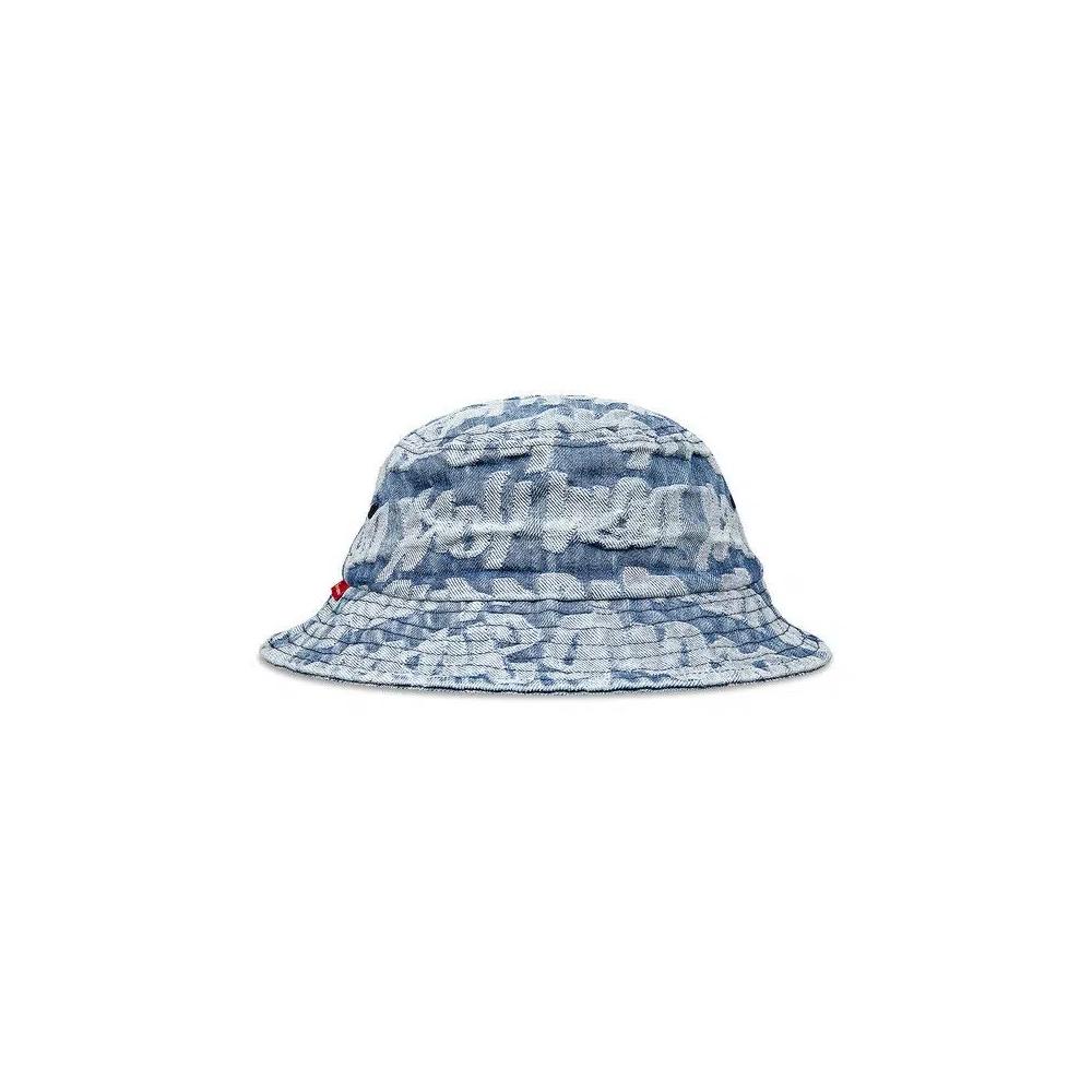 Кепки Supreme Fat Tip Jacquard Denim Crusher 'Blue' 1