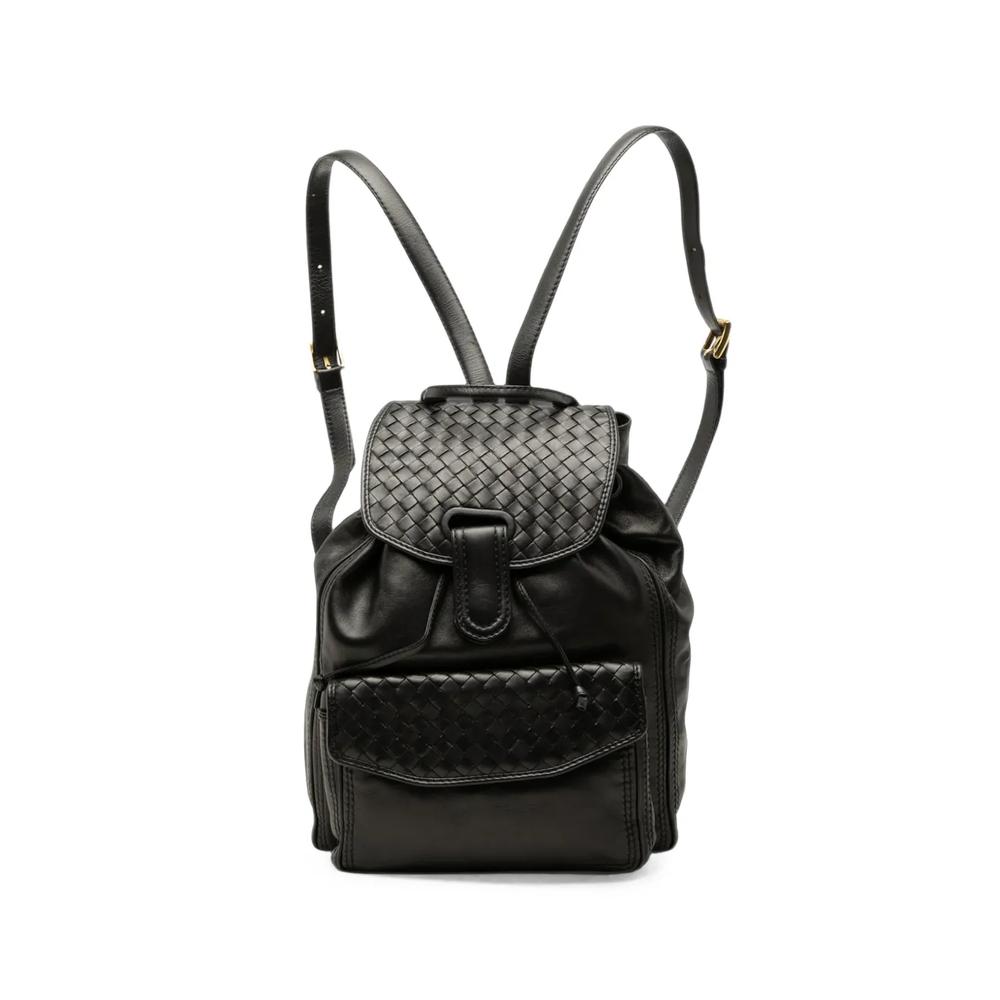 Рюкзак Nappa Intrecciato Trimmed Drawstring Flap (20 век) 1