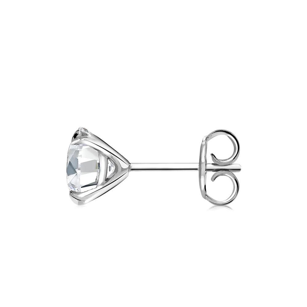 Серьги-гвоздики Windsor из белого золота с бриллиантами 2