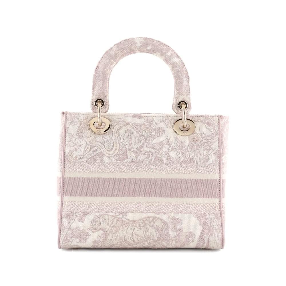 Toile de Jouy Lady D-Lite Bag Embroidered Canvas tote bag 2