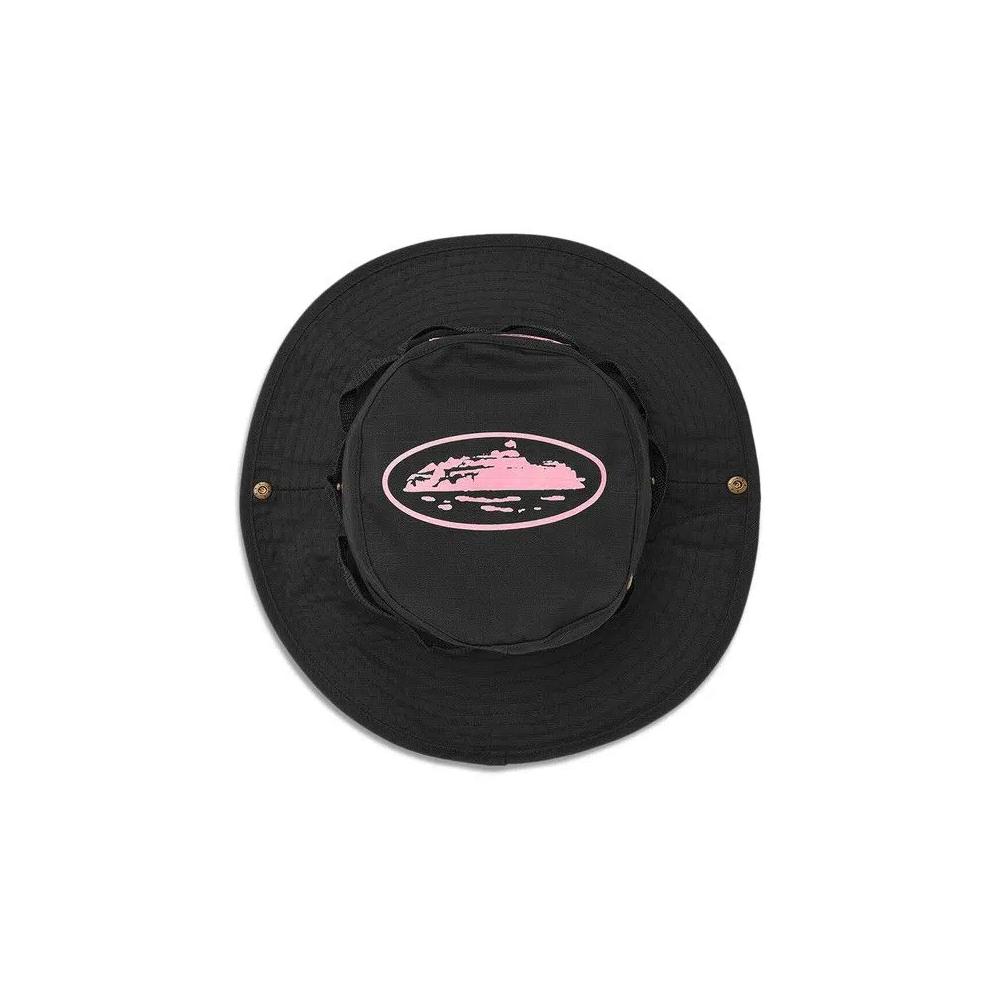 Панамы Corteiz Guerillaz* Bucket Hat 'Black/Pink' 2
