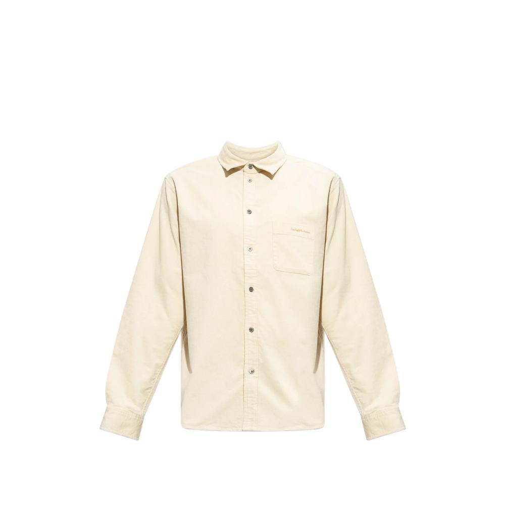 Simon corduroy logo-embroidered shirt 1