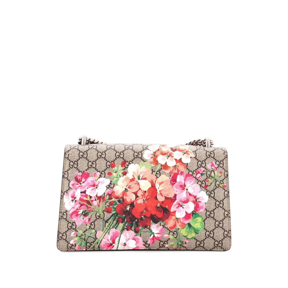 Маленькая сумка на плечо Dionysus Bag Blooms из канваса с узором GG 2