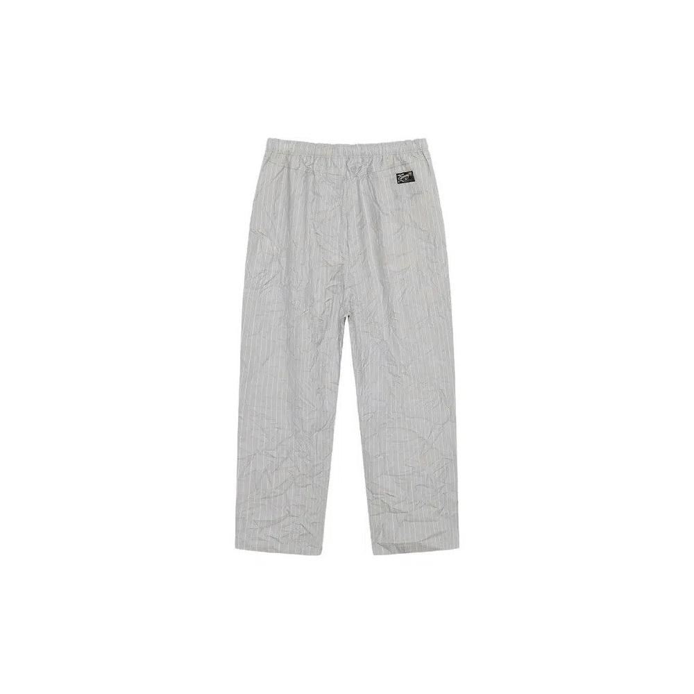 Брюки Stussy Wrinkled Stripe Beach Pant 'Серый' 2