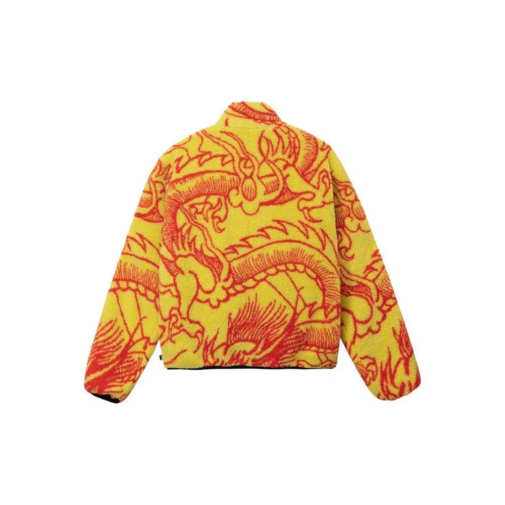 Верхняя одежда Stussy Dragon Sherpa Jacket 'Lime' 2