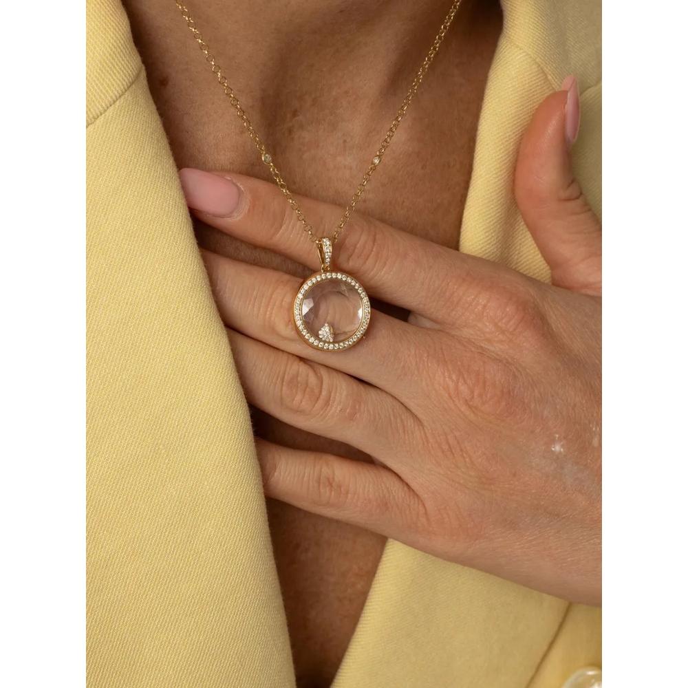 Колье Mushroom Diamond из желтого золота с бриллиантами 2