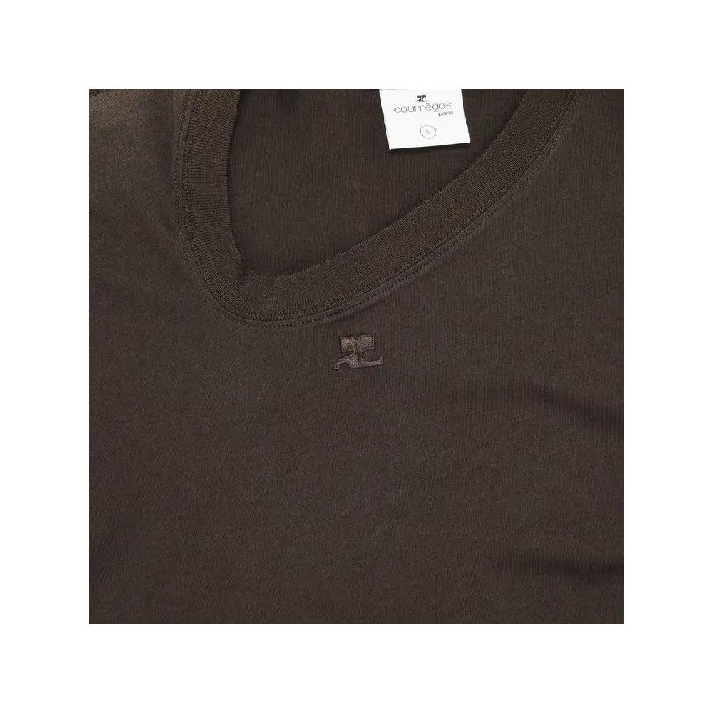 Платья миди Courrèges Off Shoulder Dress 'Chocolate' 3
