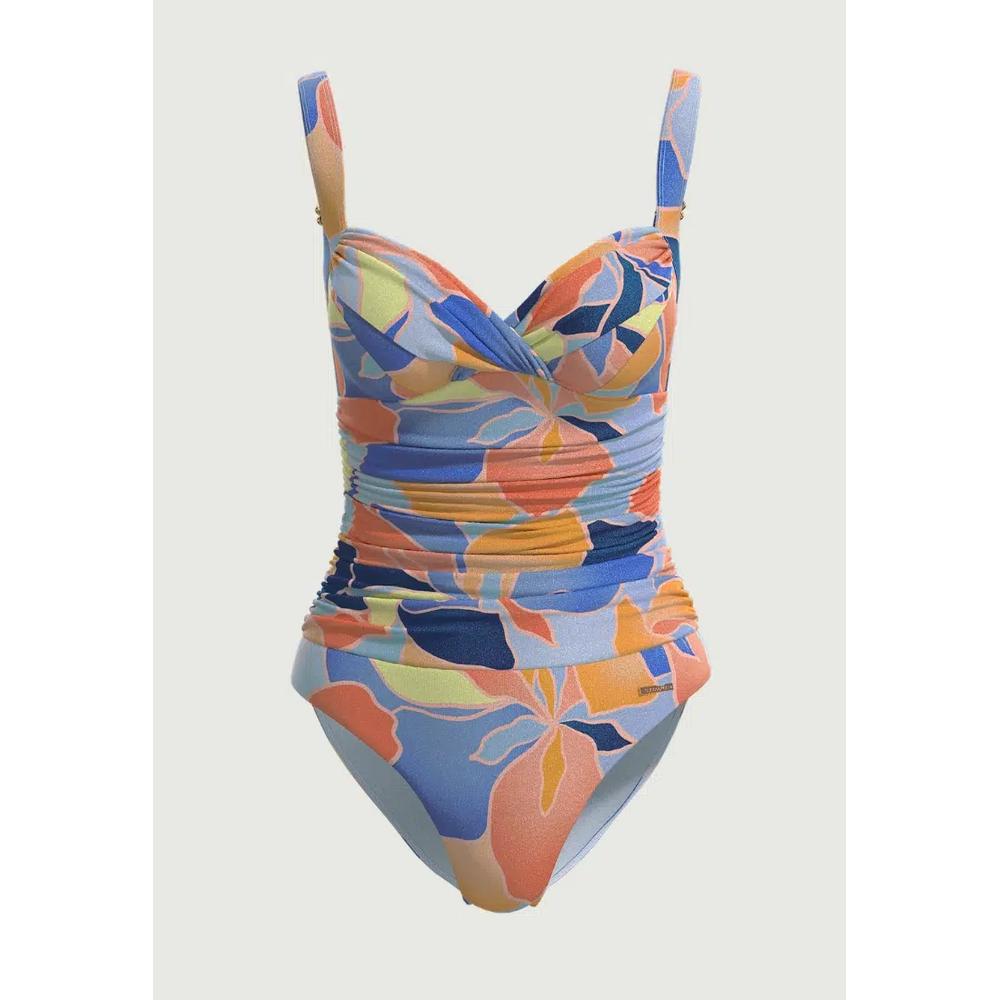 Купальник Waterlily Penny Blue с перекрестным вырезом 2