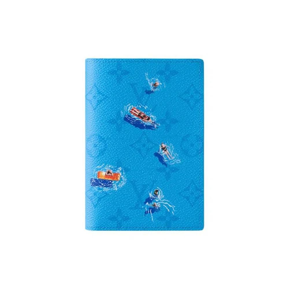 Путешествия Louis Vuitton Passport Cover 'Pool Blue Monogram Canvas' 1