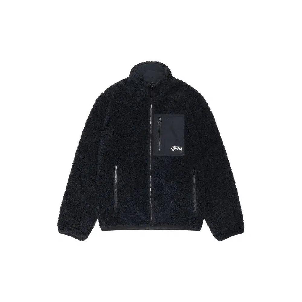 Куртки Stussy Sherpa Reversible Jacket 'Black' 1
