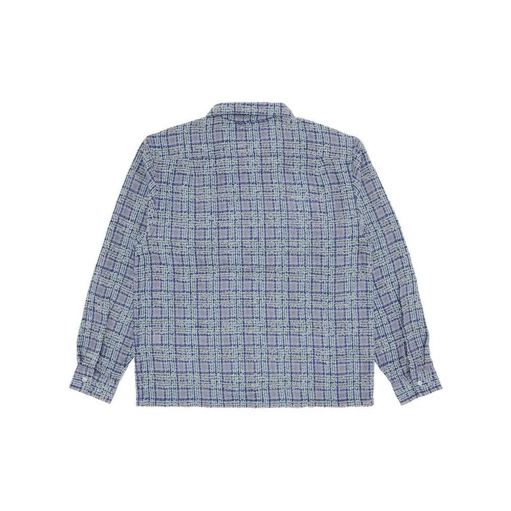 Топы Supreme Bouclé Zip Up Shirt 'Синий' 2