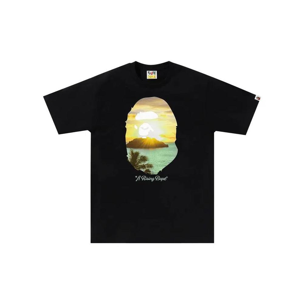 Футболки BAPE A Rising Bape Photo Tee 'Black' 1