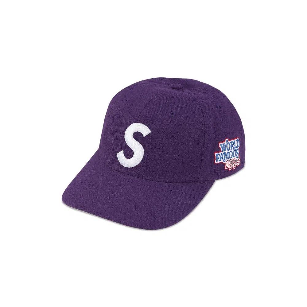 Кепки Supreme World Famous S Logo 6-Panel 'Purple' 1
