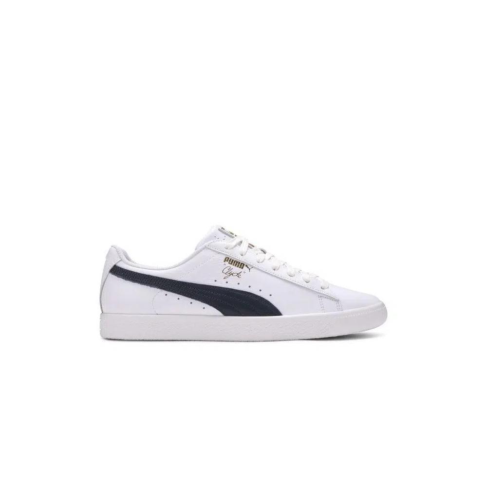 Кроссовки Puma Clyde Core Leather Foil 'White Navy' 1
