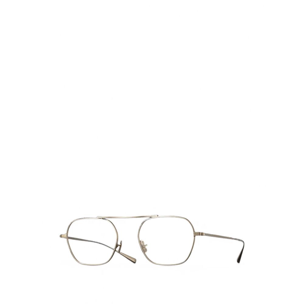 Stripes geometric-frame glasses 1