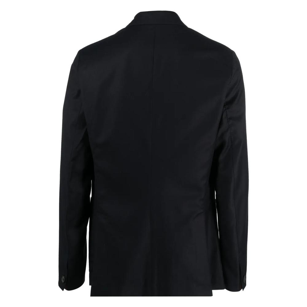Однобортный пиджак с заостренными лацканами 2
