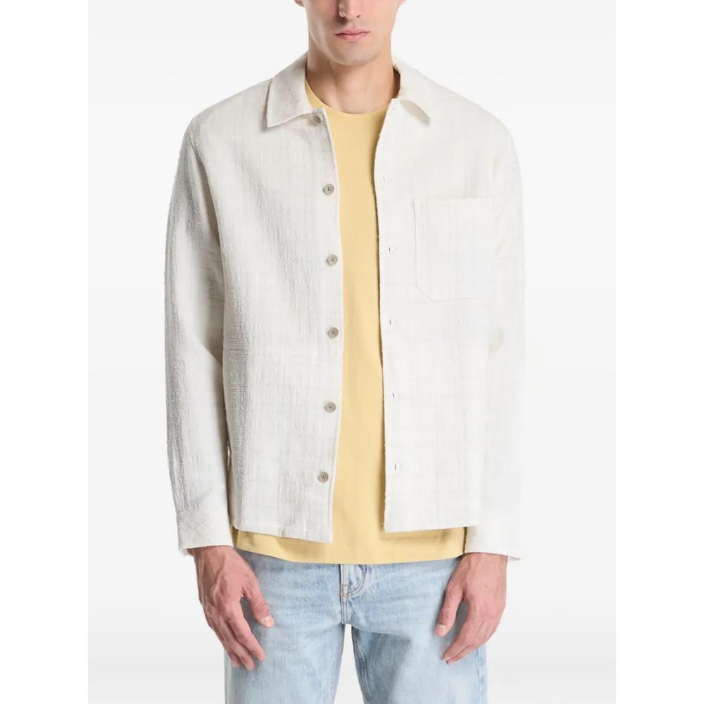 Sadamon GC textured chest-pocket overshirt 1