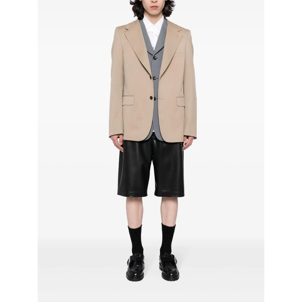 single-breasted layered blazer 2