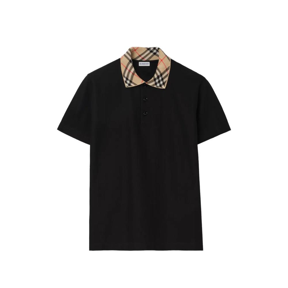 Рубашка поло с клетчатым воротником 1